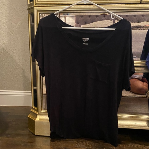 Mossimo Supply Co. Women's Tops - Black, Blue, White Striped - Picture 4 of 8